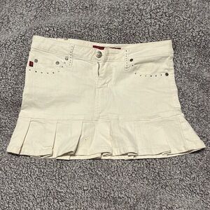 YMI Jeans skirt with rhinestones. Size 3